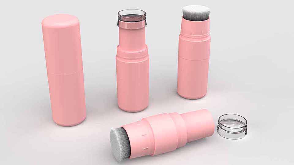 Fırça kafalı toz çubuk tüpü Fırça kafalı toz çubuk tüpü